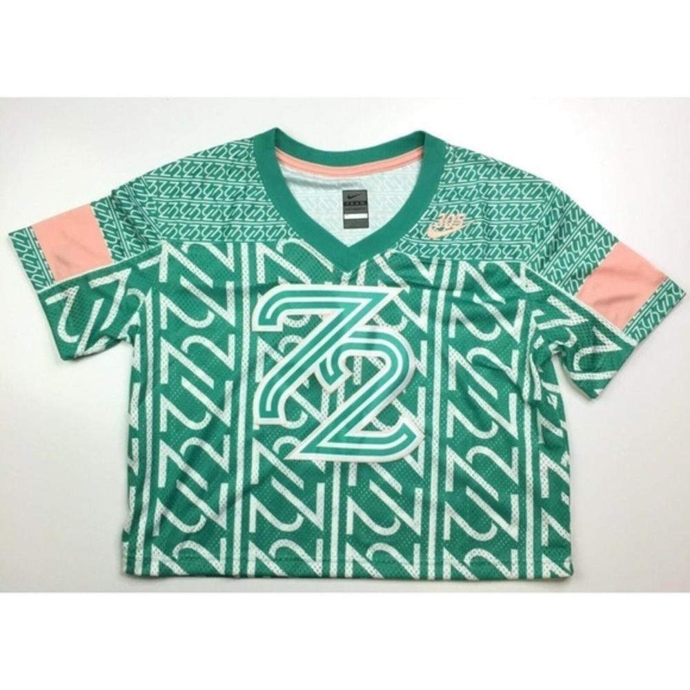 Nike Miami Crop Top Jersey 1972 Dade 302 Kinetic Green - NWT (Size XL)